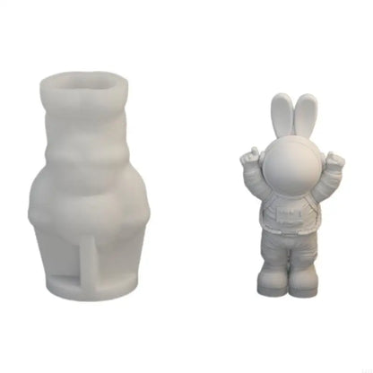 L21E Silicone Mold for Moon Space Figure Easy to Use Silicone Mold for Making Astronautic Crafts Table Decors Ornament