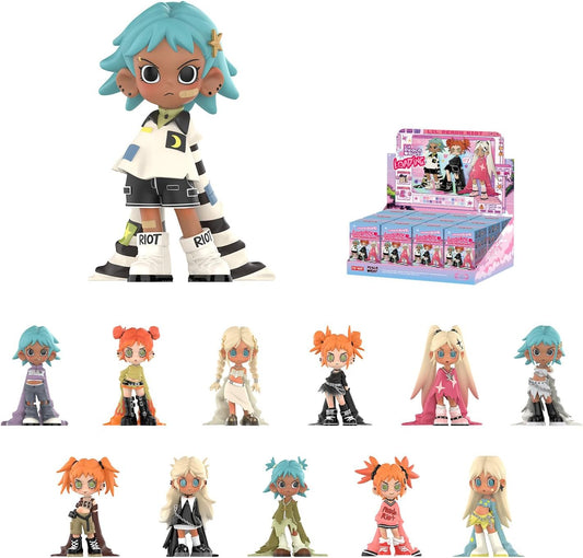 Lil Peach Riot Loading Series Figures, 12Pcs Blind Box Figures, Random Design Action Figures Collectible Toys Home Decorations, Holiday Birthday Gifts, Whole Set