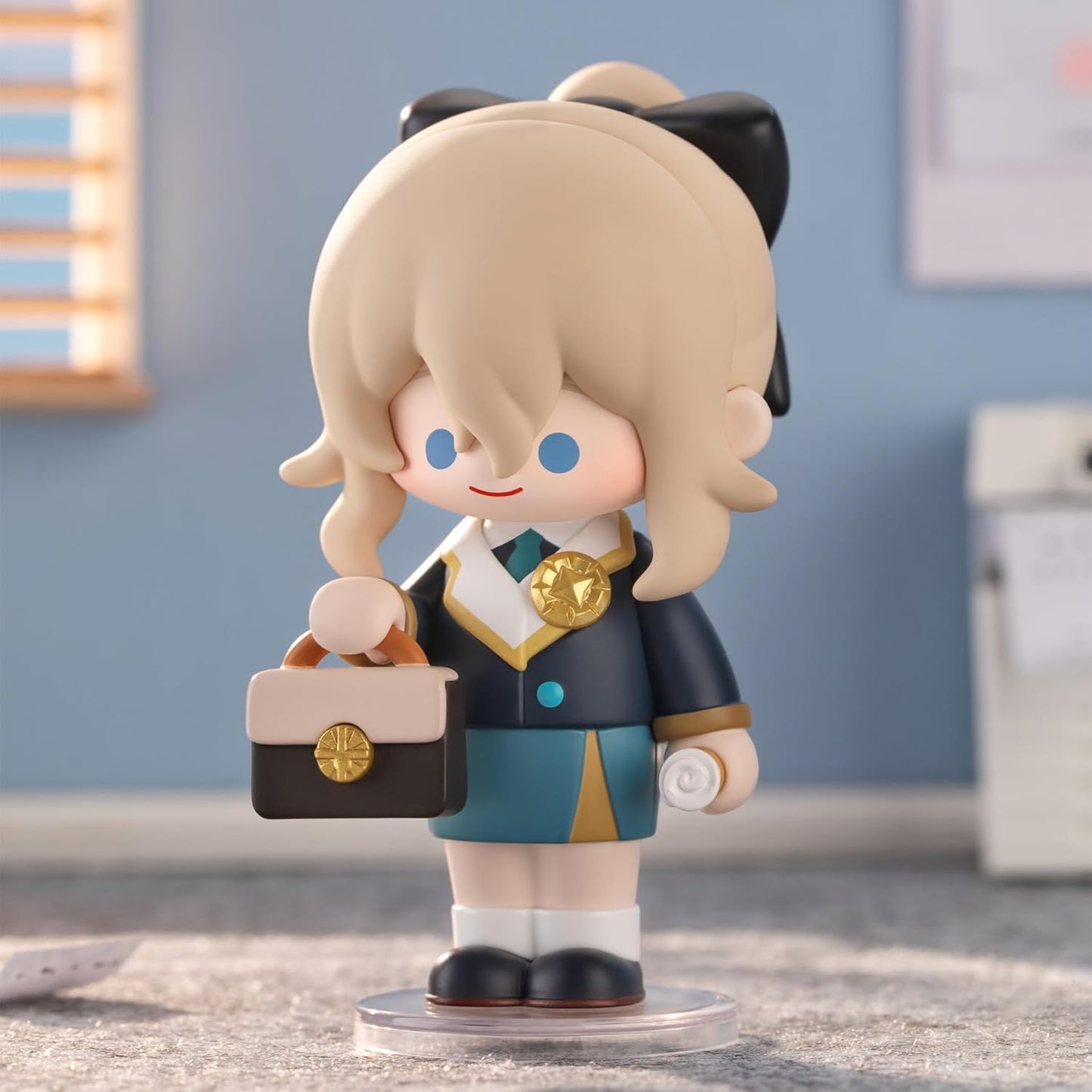Genshin Impact Dress-Up Dreams Themed Chibi Series Figures, Genshin Impact Blind Box Figures, Random Design Action Figures Collectible Toys Home Decorations,Birthday Gifts, Single Box