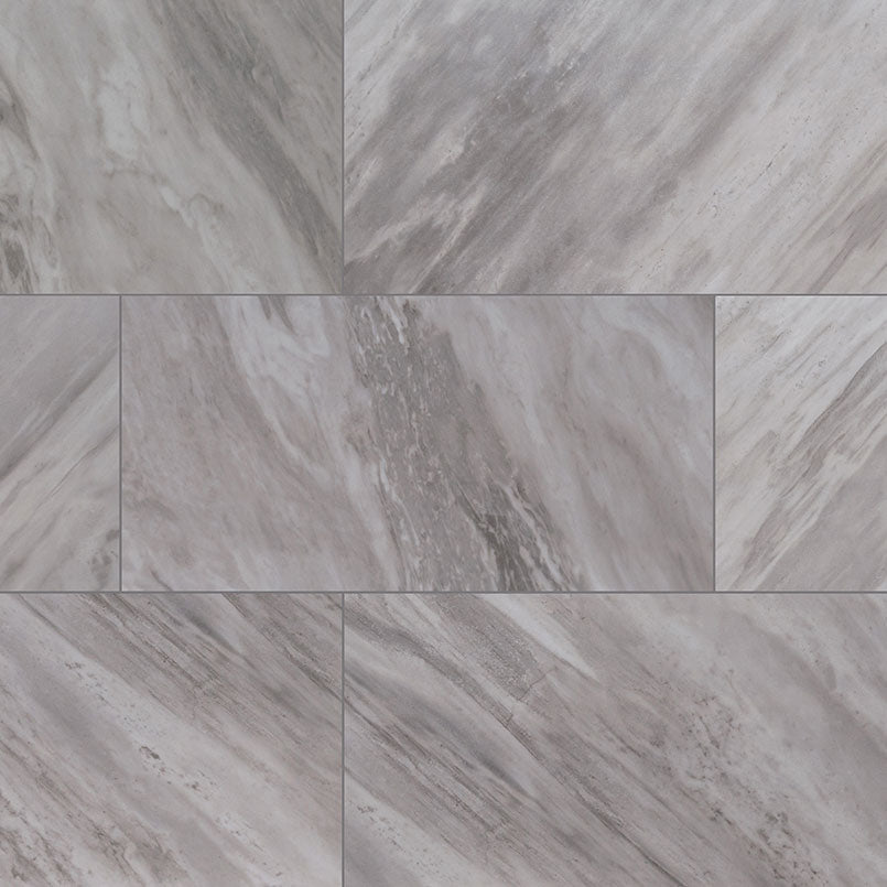 Eden Bardiglio 12x24 Porcelain Tile - Polished & Matte