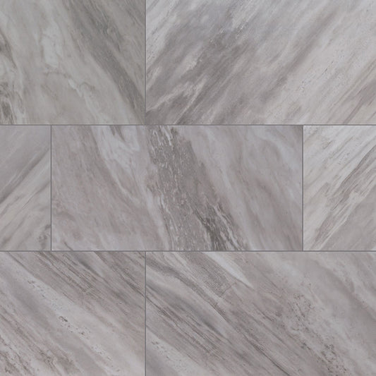 Eden Bardiglio 12x24 Porcelain Tile - Polished & Matte