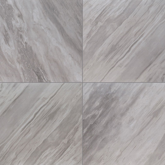 Eden Bardiglio 32x32 Porcelain Tile - Polished & Matte