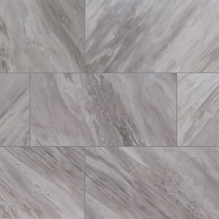 Eden Bardiglio 24x48 Porcelain Tile - Polished & Matte