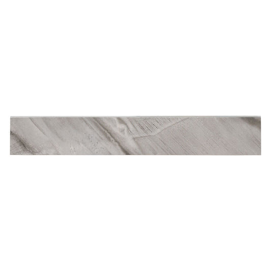 Eden Bardiglio 4x24 Bullnose Porcelain Trim Tile - Matte & Polished