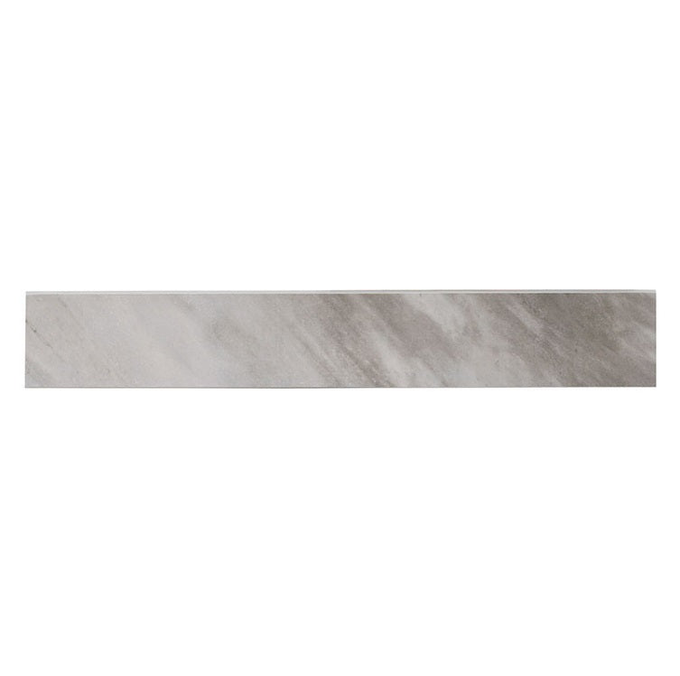 Eden Bardiglio 4x24 Bullnose Porcelain Trim Tile - Matte & Polished