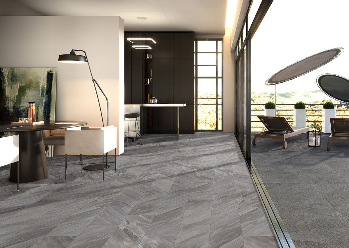 Eden Bardiglio 12x24 Porcelain Tile - Polished & Matte