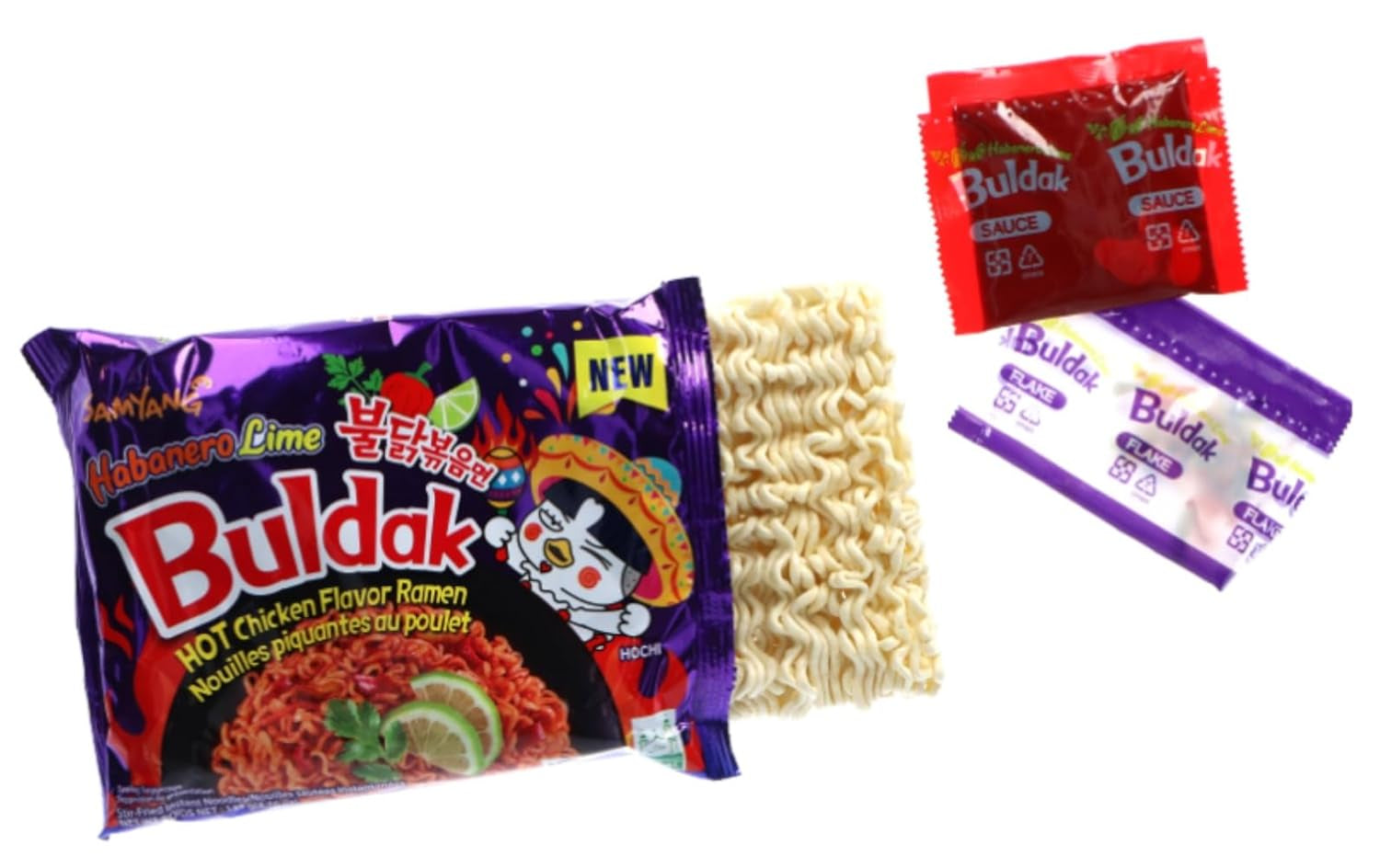 Habanero Lime Flavor Buldak Ramen Pack of 5