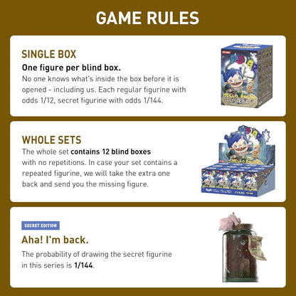Polar - Hello Polar Season 1 Series Blind Box Figures, Random Design Action Figures Collectible Toys Home Decorations, Holiday Birthday Gifts, Single Box