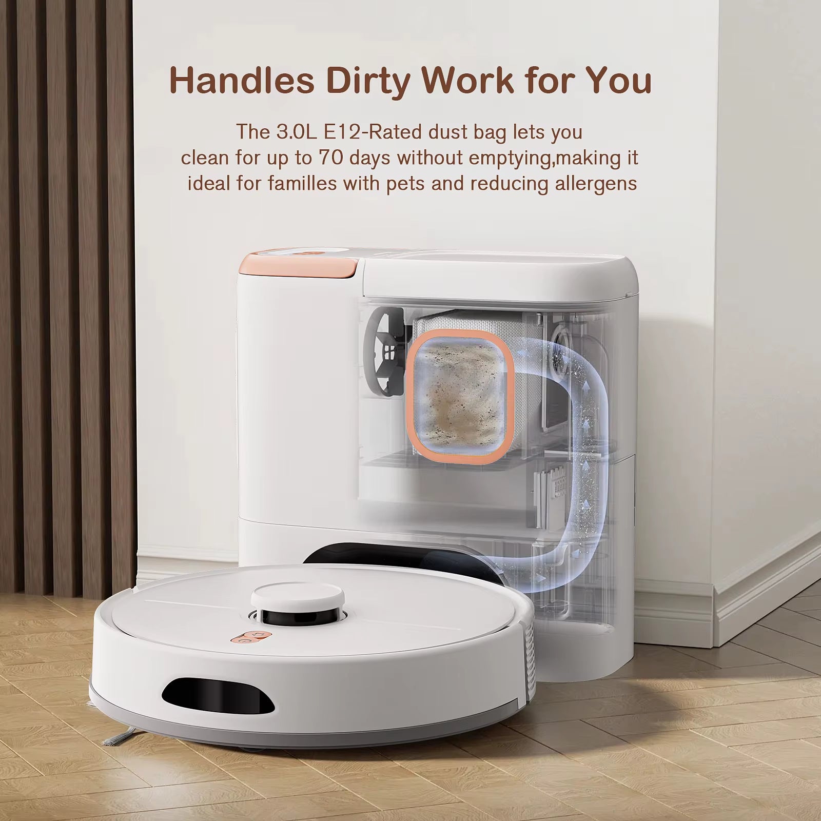 3-In-1 Sweeping Mopping Pet Grooming Robot Vacuum Cleaner with Lidar Navigation App & Voice Control Aspiradora Robot