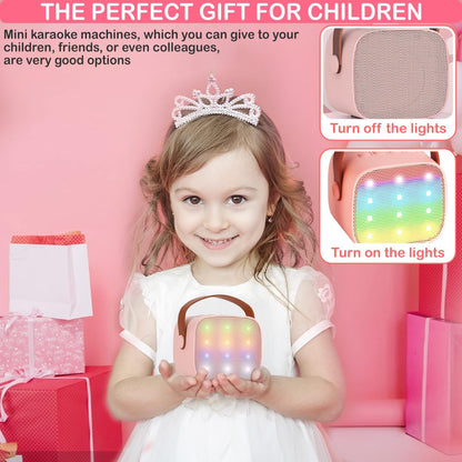 Mini Karaoke Machine for Kids & Adult, 4-12 Years Old Girls Christmas Birthday Gift for Girls & Boys, Karaoke Toys Gifts for Girls Ages 4, 5, 6, 7, 8, 9, 10, 12 +Year Old Birthday Party