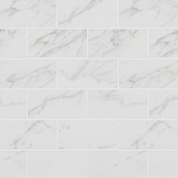 Pietra Carrara 2x4 Subway Porcelain Mosaic Tile - Polished