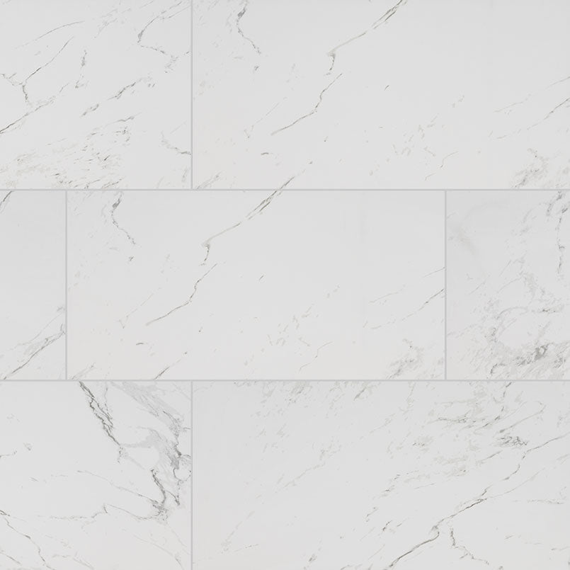 Pietra Carrara 12x24 Porcelain Tile - Polished & Matte