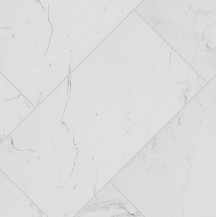 Pietra Carrara 12x24 Porcelain Tile - Polished & Matte