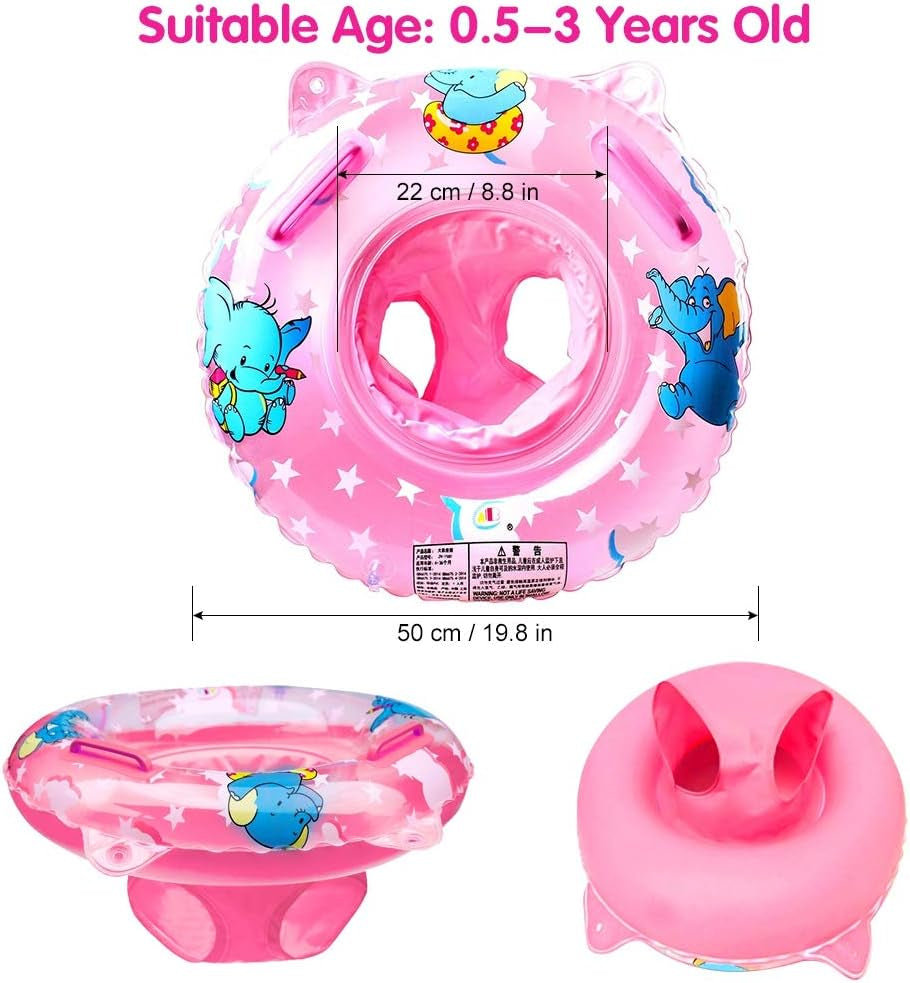 Baby Swimming Float, Inflatable Swimming Ring with Float Seat for 6 Months-6 Years Children