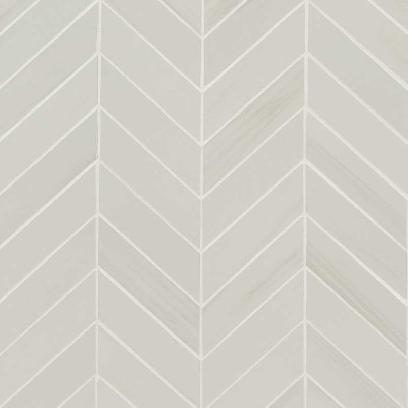 Eden Dolomite 12x15 Chevron Mosaic Porcelain - Matte