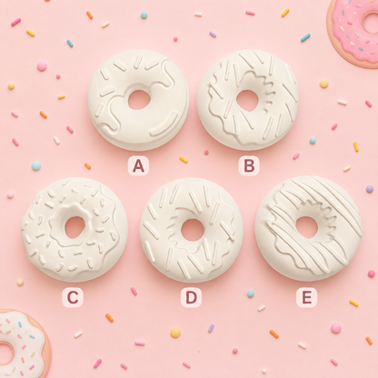 Donut Party Favor Plaster Magnet Paint Kit