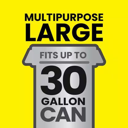 30 Gal. Forceflex Heavy Duty Large Drawstring Outdoor Black Trash Bags (50-Count)