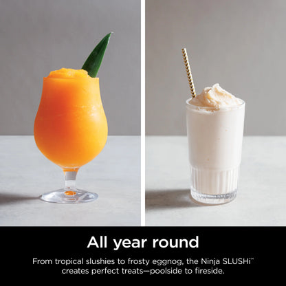 Slushi with Rapidchill Technology, 72 Oz. Frozen Drink & Slushie Machine, 3 Presets, Margaritas, Frappes, Dishwasher Safe, Black, FS300