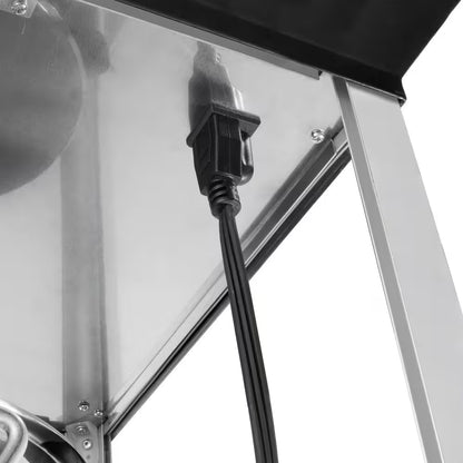 Hot and Fresh 8 Oz. Black Countertop Popcorn Machine