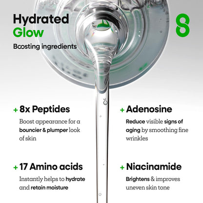 the First Peptide Boosting Serum, 8 Peptides, Niacinamide & Triple Hyaluronic Acid Complex,17 Amino Acids,For All Skin Types, Korean Skin Care150Ml/5.07 Fl Oz