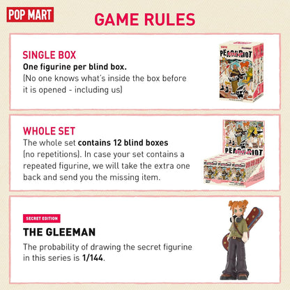 Peach Riot Rise up Series Figures, 12Pcs Peach Riot Blind Box Figures, Random Design Action Figures Collectible Toys Home Decorations, Holiday Birthday Gifts for Boys and Girls, Whole Set