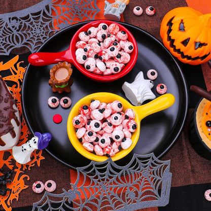 Candy Eyes for Decorating Edible, 1Cm Candy Eyeballs Halloween Sprinkles for Cake Decorating, Small Googly Eyes Ball for Baking Cupcakes Cookies 3.5 Oz, Bloody Red