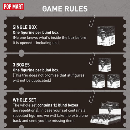 Hirono Mime Series Figures, 12Pcs Hirono Blind Box Figures, Random Design Action Figures Collectible Toys Home Decorations, Holiday Birthday Gifts for Girls and Boys, Whoel Set