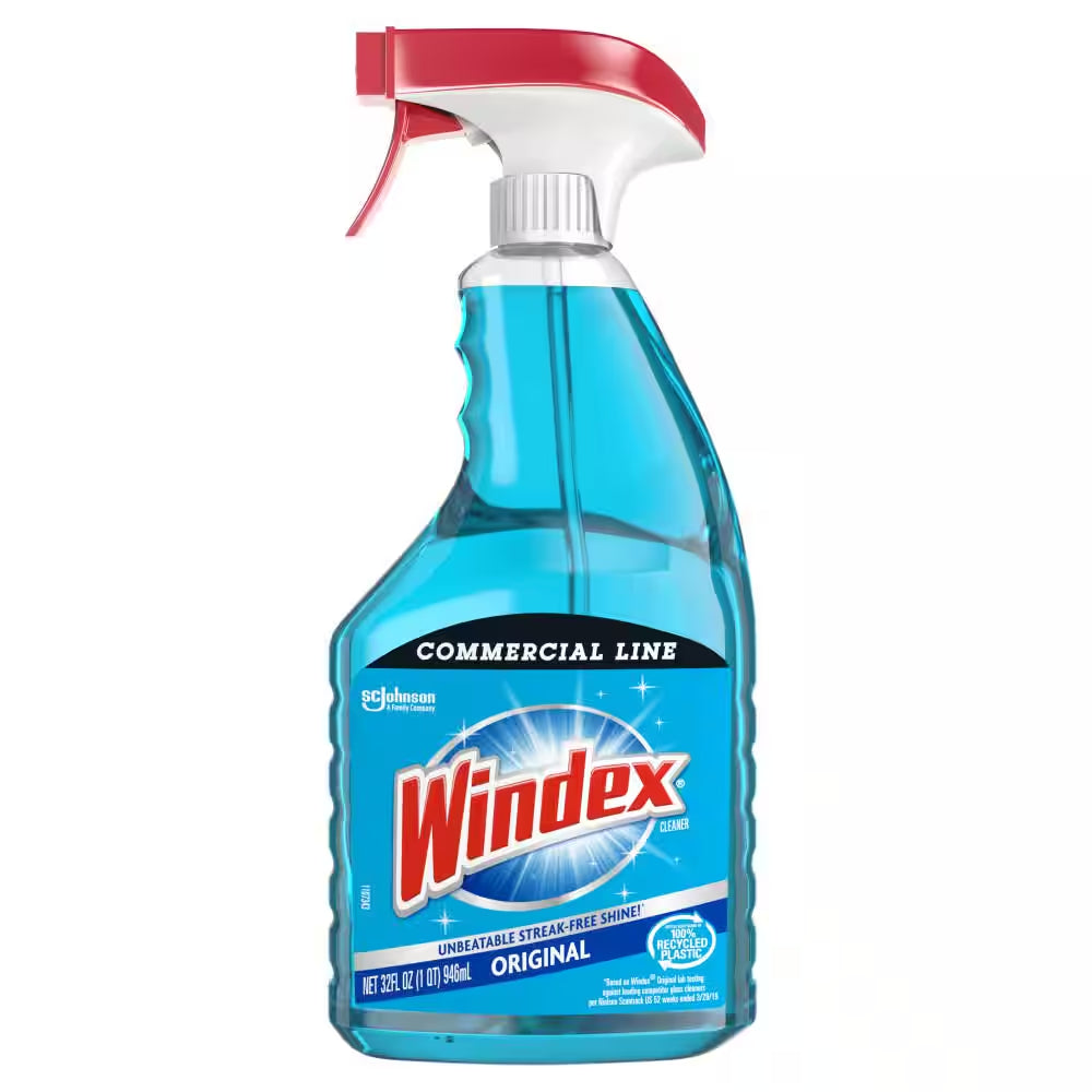 32 Oz. Commercial Line Trigger Bottle Original Glass Cleaner