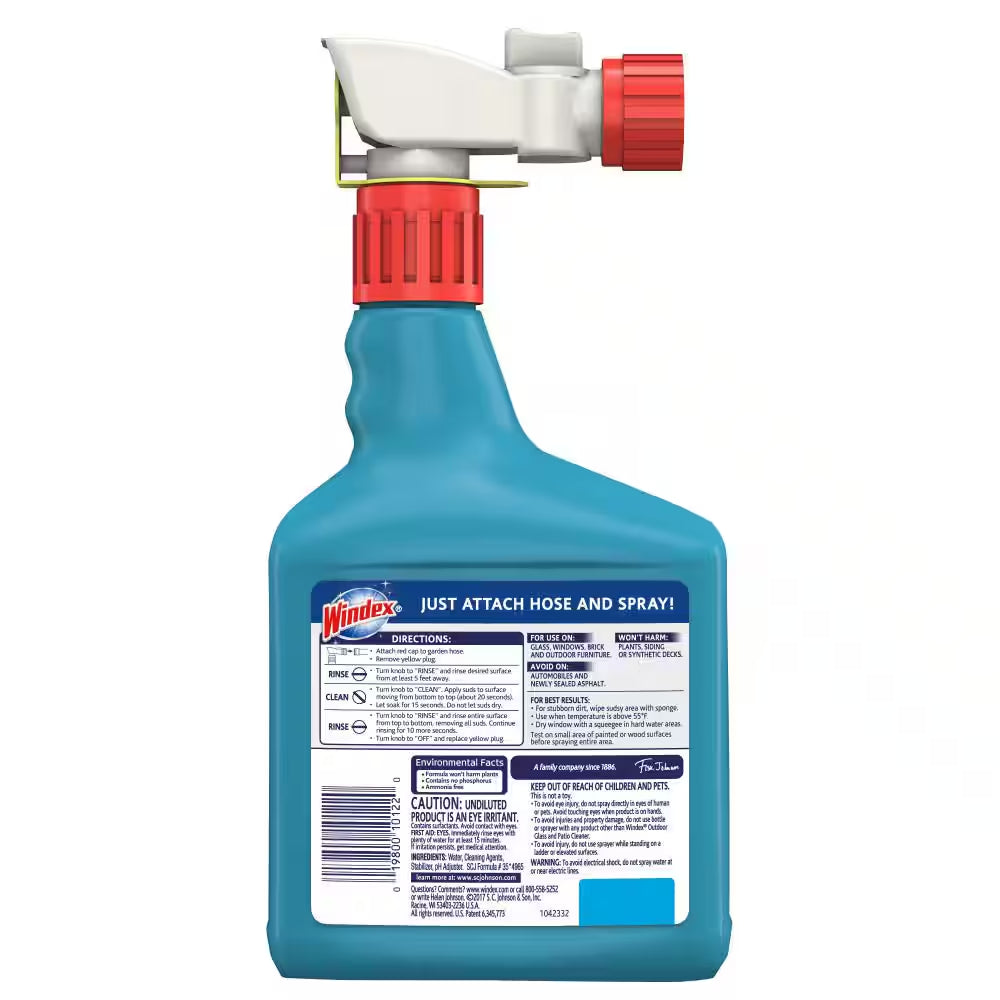 32 Fl. Oz. Blue Bottle Outdoor Glass Cleaner Sprayer