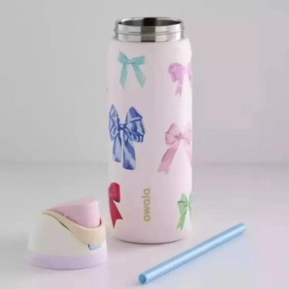 Owala Freesip 32Oz – Urban Outfitters Edition, Flower Crown, Tea Time Pink Hydration Bottle, Pillow Fight Cherry, Candy Coated