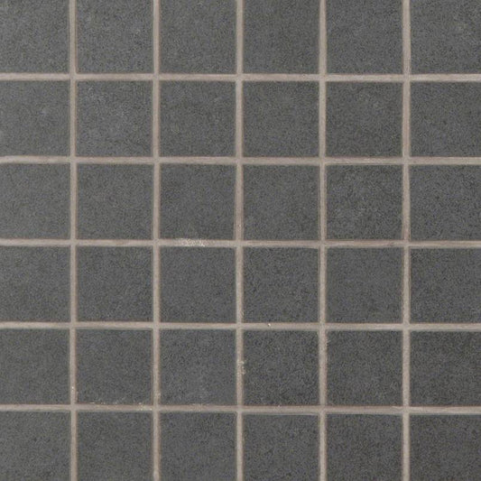 Anti slip Graphite 2x2 Mosaic Porcelain Tile - Matte