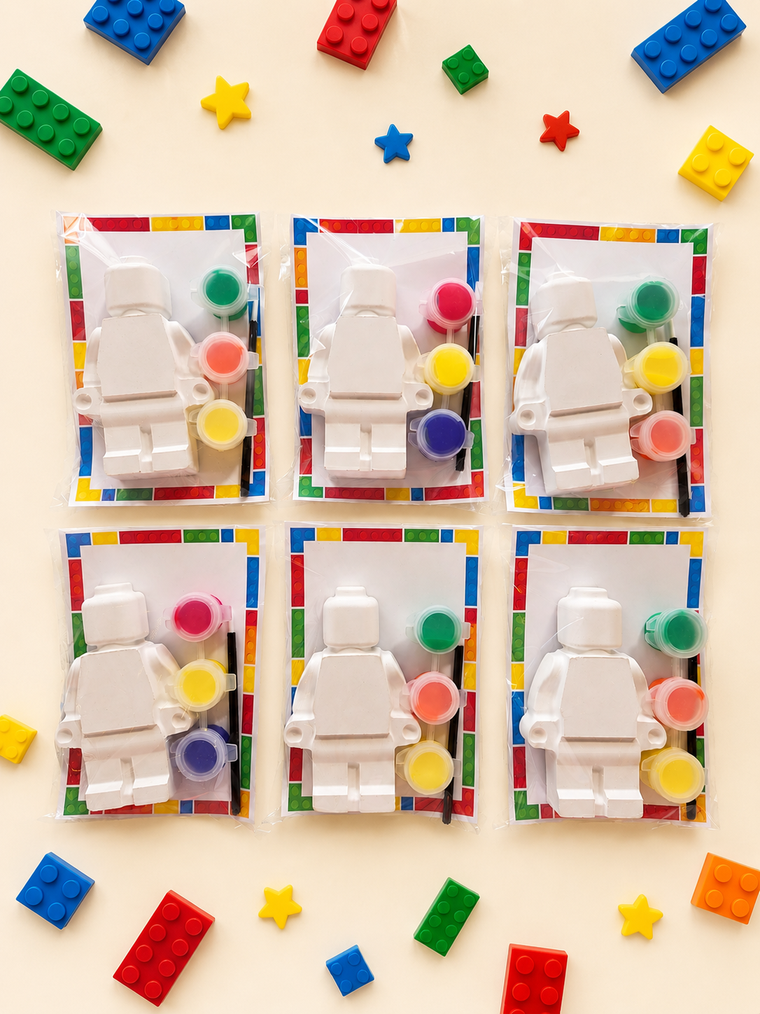 LEGO Party Favor Plaster Magnet Paint Kit