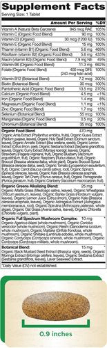 Kirkland Signature USDA Organic Multivitamin, 80 Coated Tablets