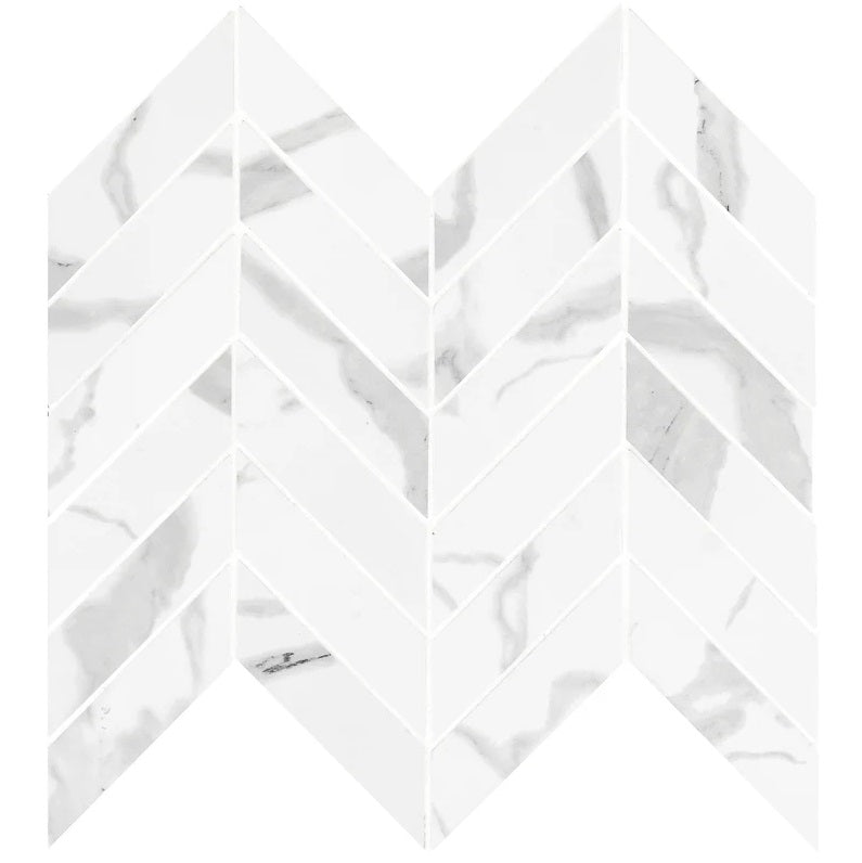 Eden Statuary 12x15 Chevron Mosaic Porcelain - Matte