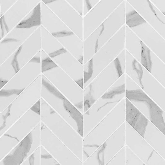 Eden Statuary 12x15 Chevron Mosaic Porcelain - Matte