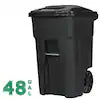 32 Gallon Blackstone Outdoor Trash Can/Garbage Can with Quiet Wheels and Attached Lid