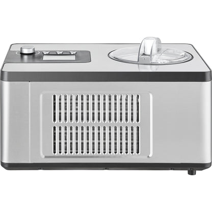 VEVOR Automatic Ice Cream Maker with Built-In Compressor – 2 Qt No Pre-Freeze Fruit & Yogurt Machine, Stainless Steel Electric Sorbet & Gelato Maker (3 Modes, LCD Display & Timer, Silver)